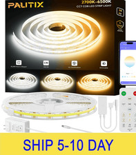 PAUTIX COB LED Strip Light 2700K-6500K CCT Tunable White 24ft UL-Listed Super Br