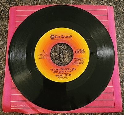 NARVEL FELTS - My Prayer / If Ever Two Were One - Vinyl 45rpm 1976