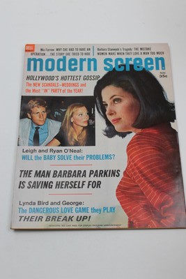 Modern Screen Magazine Nov 1967 Barbara Parkins Leigh and Ryan O'Neal No Label
