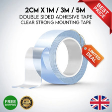 1 Pack Sumo Tape 5m, 20mm Nano Tape Double Sided Tape Heavy FAST DELIVERY UK...