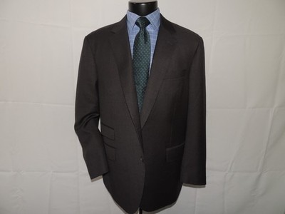Recent Fit-Wel Dormeuil Cloth Charcoal Gray Custom Suit 46 R Pant 38X30