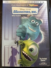 Monsters, Inc. DVD, 2001, 2-Disc Set, Collectors Edition Walt Disney. D2