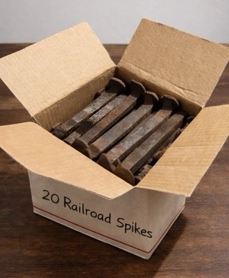 Menge 20 High Carbon Eisenbahn Spikes zum Schweißen, Messerbau, Dekor, DIY ART