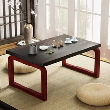 Flodable Wooden Folding Coffee Table Laptop Low Tea Table Tea Picnic Table