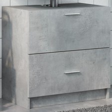 WALPLUS Sink Cabinet Concrete Grey 59x37x59 cm Engineered Wood Unit