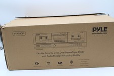AS/IS Pyle PT659DU Dual Stereo Cassette Tape Deck Player  Recorder 6434 VK 