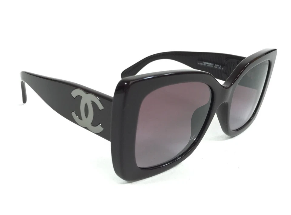 Chanel Sunglasses 5494-A c.1461/S1 Dark Purple Alt Fit w/ Gradient Purple Lenses - Image 2 of 4
