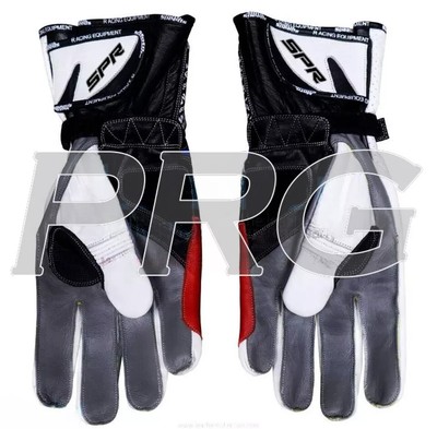 ''BMW Motorrad Racing Leather Gloves - Motorcycle Race Gauntlets''