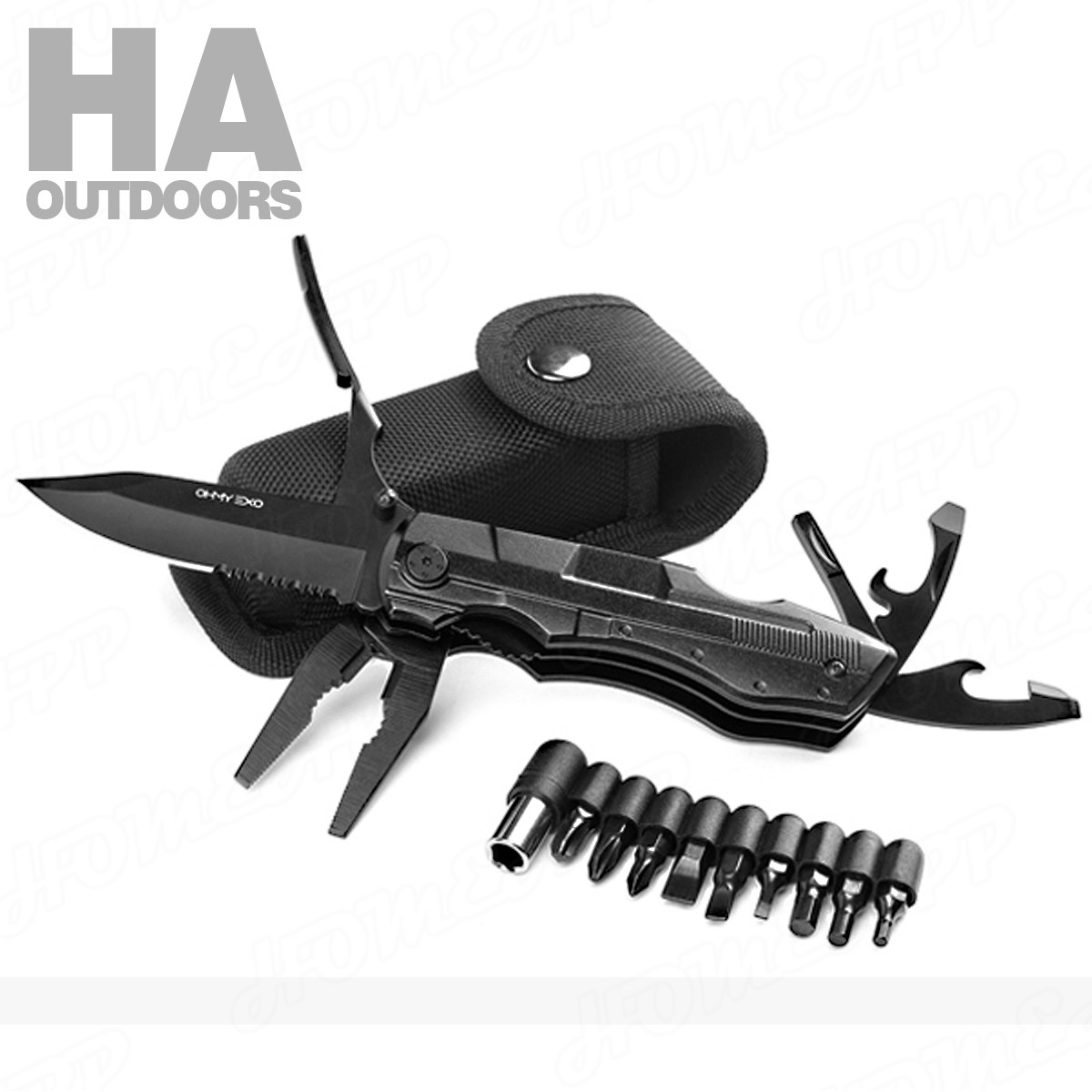 AU Multifunctional Outdoor Camping Multi Tool 8IN1 KNIFE SAW PLIERS
