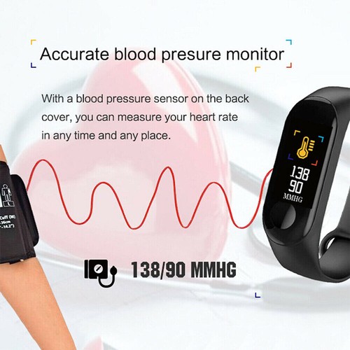 Bluetooth Smart Bracelet Fitbit Style Heart Rate Monitor Watch Pedometer Tracker - Picture 8 of 17