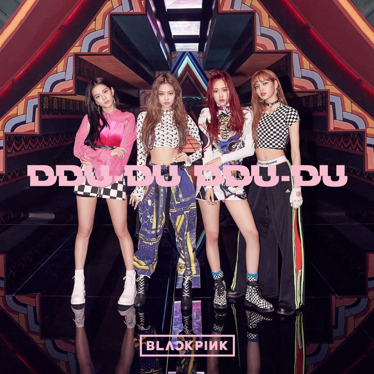 BLACKPINK DDU-DU DDU-DU ポストカード 4枚セット New BLACKPINK DDU-DU DDU-DU First Limited Edition CD DVD Card