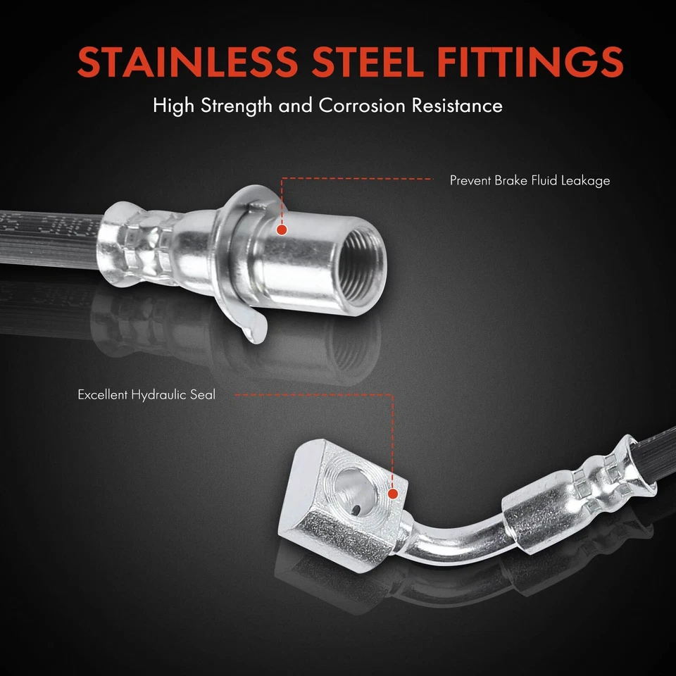 1 гидравлический шланг переднего правого тормоза для Cadillac Escalade Chevy Tahoe GMC Yukon - Изображение 4 из 4