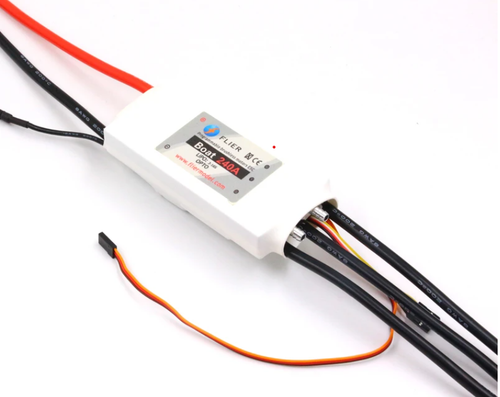 240A Boat ESC 3-12S LiPo Flier w/ S-BEC 7.4V for Brushless Motor + USB LINK - Picture 3 of 6