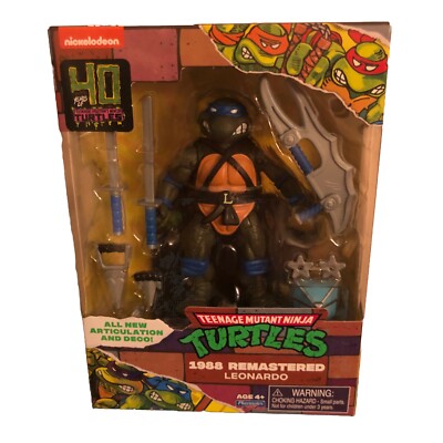 TEENAGE MUTANT NINJA TURTLES LEONARDO 1988 REMASTERED WALMART EXCLUSIVE TMNT!