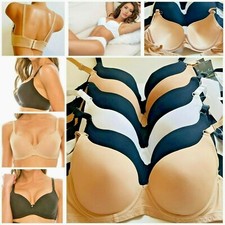 2-6 T-shirt Bras Lightly Lined Bra Soft Cup 3 Hook Full Cover Underwire 32B-42B