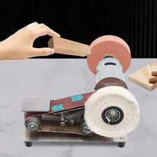 Electric Small Belt Sander&7-Stage Adjustable Polisher with 20pcs Belt 9000r/min