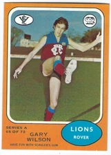 1973 FITZROY LIONS AFL Card GARY WILSON Scanlens Series A ...