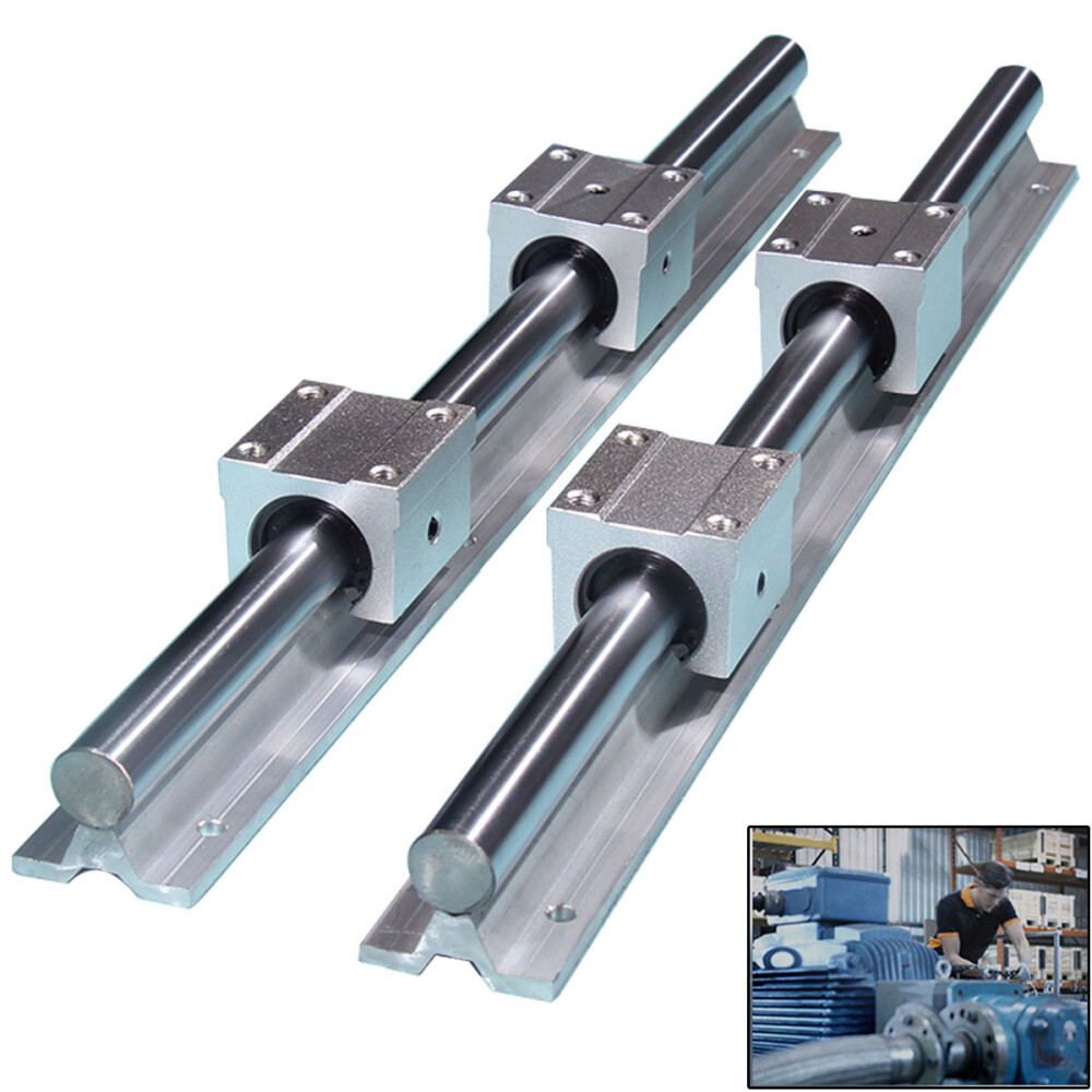 Linear Bearings And Rails SBR20 Linear Rail Kit: 200-2200mm Guide Rod ...