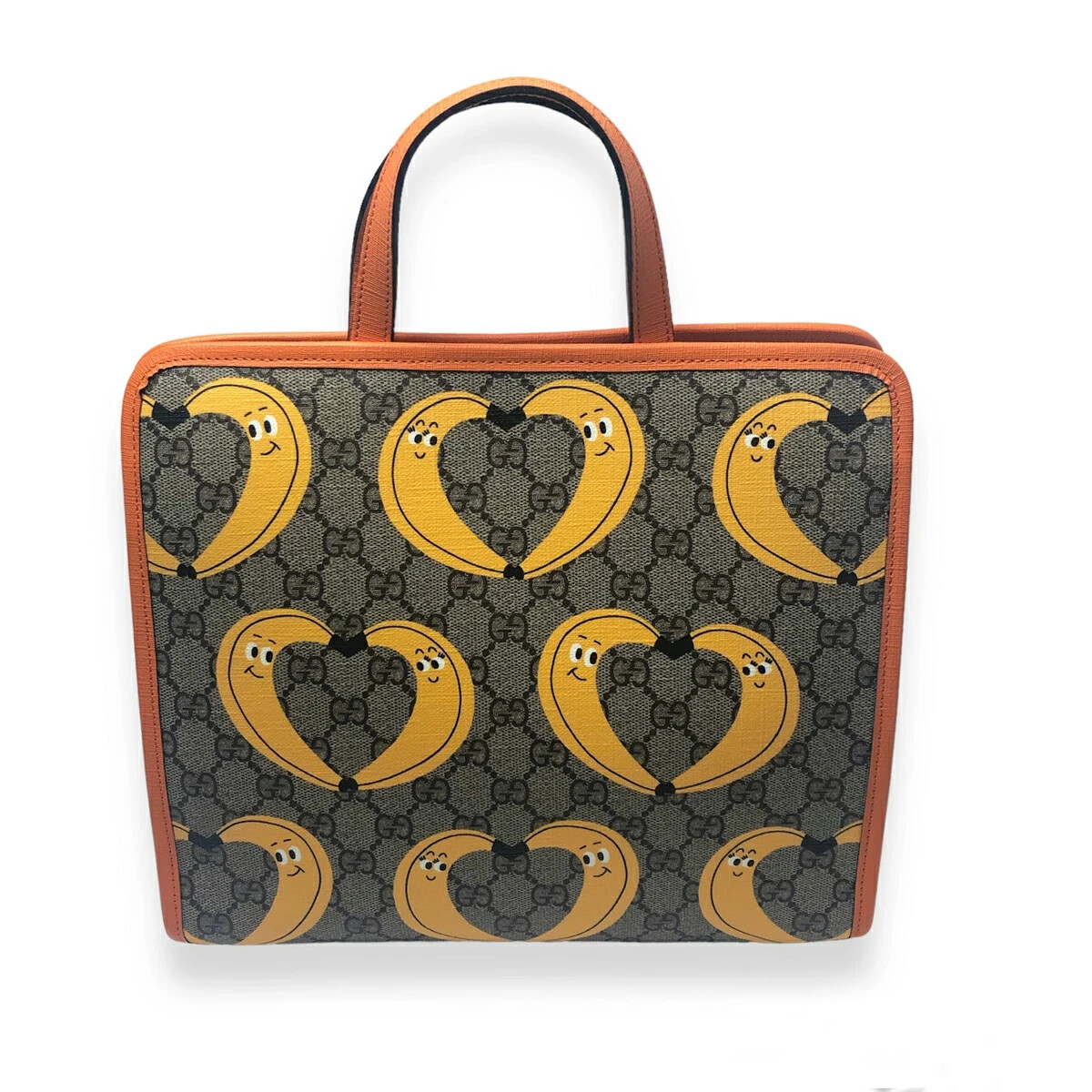 Gucci Children'S Gg Tote Bag Handbag Lesson Banana 605614 orange