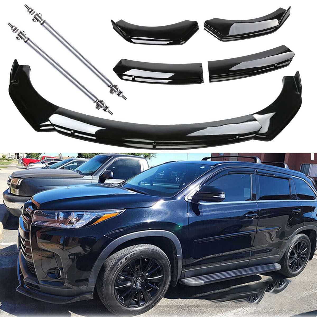 Skkyoro Front Bumper Lower Grille Trim Molding 3Pcs For Toyota Camry SE XSE 2018