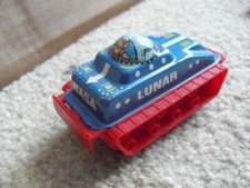 Vintage Western Germany Tin Plastic Windup NASA Lunar Rover Toy 3 1/4" Long