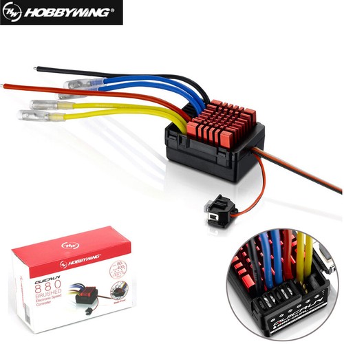 Hobbywing QuicRun 880 80A Dual Brushed Waterproof ESC Speed Controller For 1/8 - Picture 1 of 6