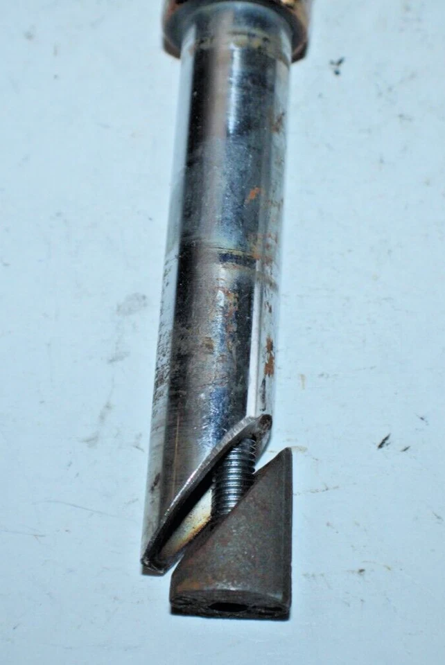 Vástago de pluma vintage 22,2 mm 80 mm 32º elevación 25,4 mm carretera voladizo oro ¡Envío a EE. UU.! Foto 3 de 4