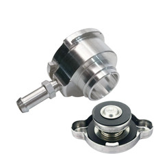 1-14 Aluminum Weld On Radiator Filler Neck 32mm And 16psi Cap Natural
