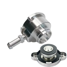 1-1/4" 32mm Billet Aluminum Weld On Radiator Coolant Filler Neck w/Cap