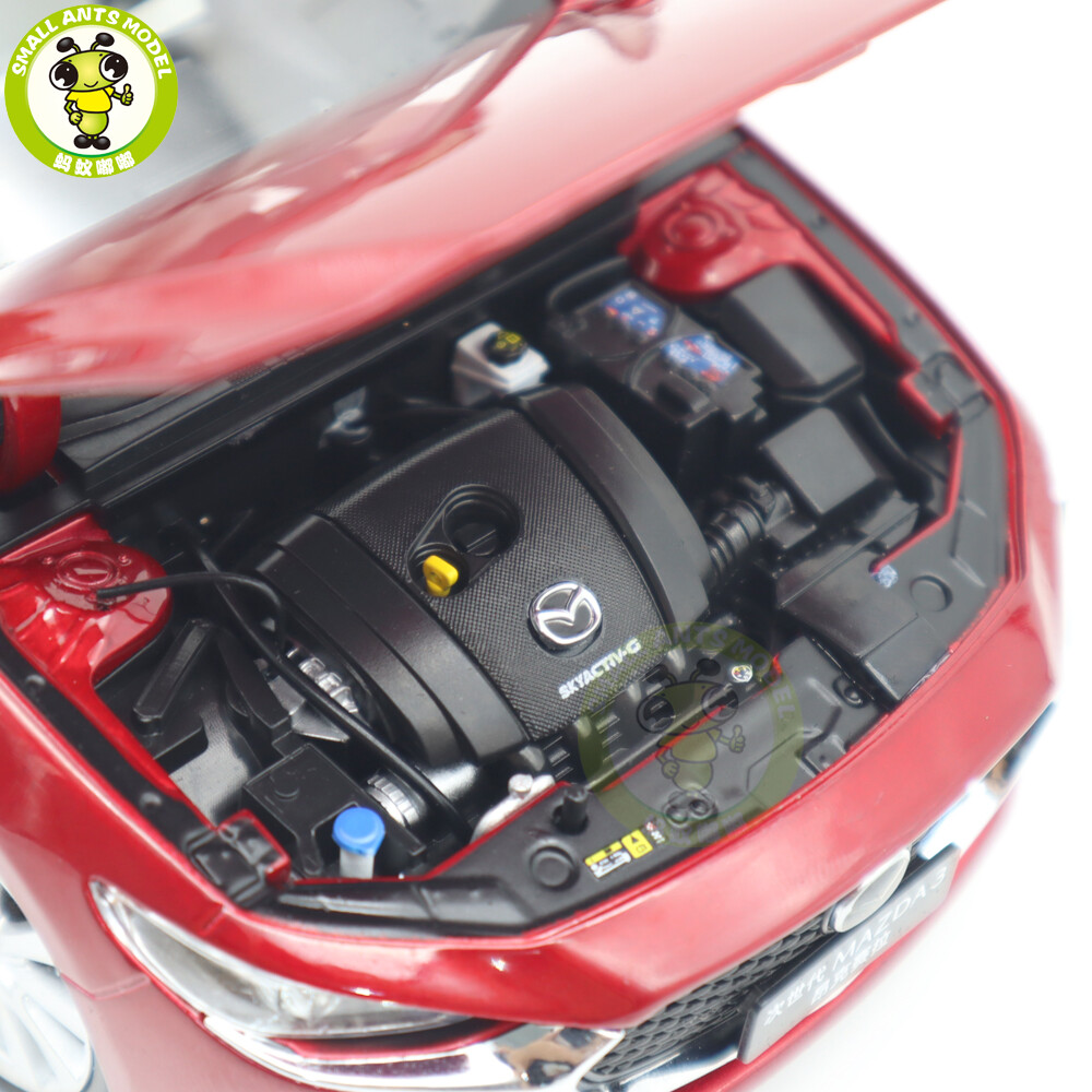 1/18 Mazda 3 AXELA Red Diecast Model Toy Car Gifts For
