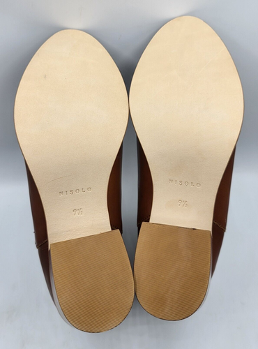 NISOLO Women Heeled Chelsea Boots US 9.5 BRANDY - Slip on Waterproof Leather - Picture 6 of 19