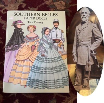 Southern Belles Paper Dolls, Uncut Dover Book, Plus General Lee Tabletop Standee