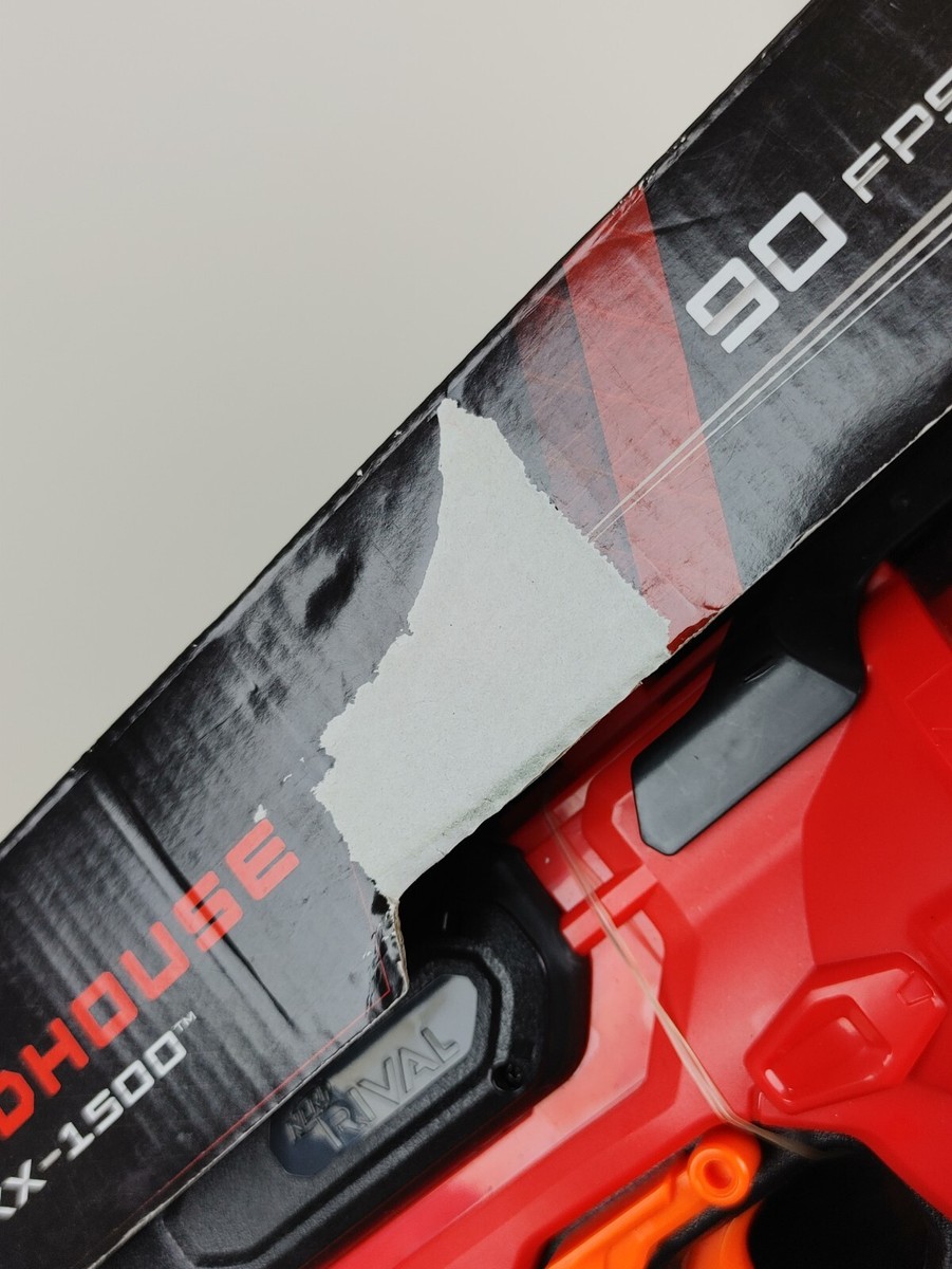 Red Roundhouse XX-1500 & Pack of 60x Rounds Nerf Ball Gun Rival