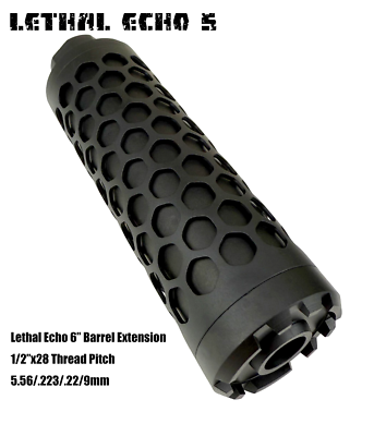 #ad #ad LETHAL ECHO 5quot; Muzzle Brake Barrel extention 1 2*28 GBB AEG