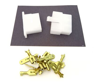 Locking Connector Kit - 6.3mm - .250'' Series - 6 Pin - Motorcycle Wiring Repair