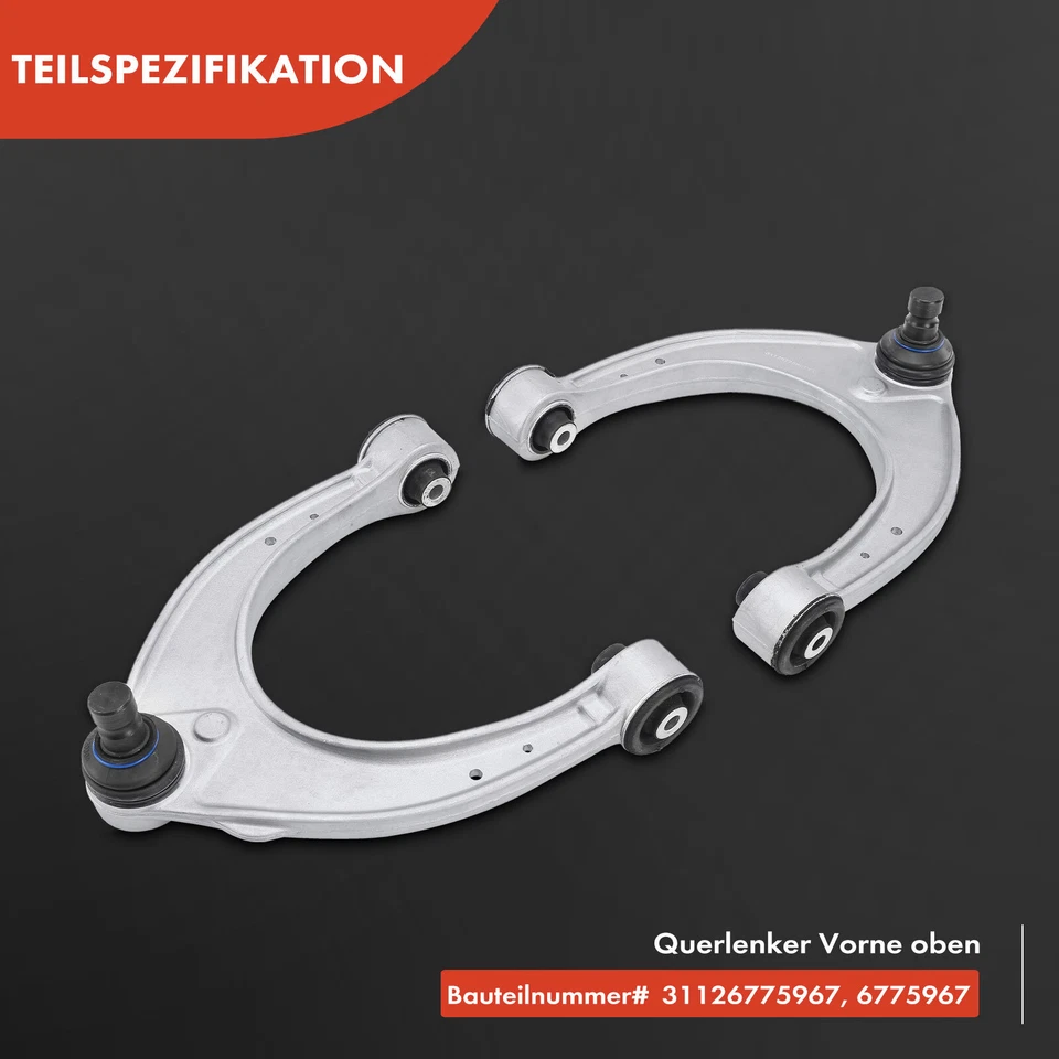 Juego de 12 brazos de suspensión delanteros para BMW Serie 5 F10 F18 F11 Serie 6 F12 F13 520d-640d xDrive - Imagen 4 de 4