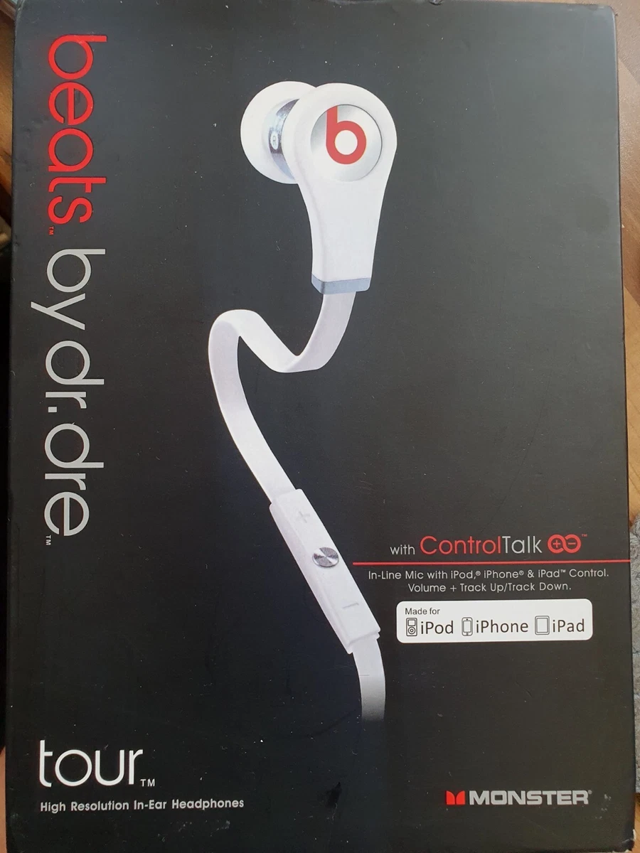 White Beats Earbuds Controltalk