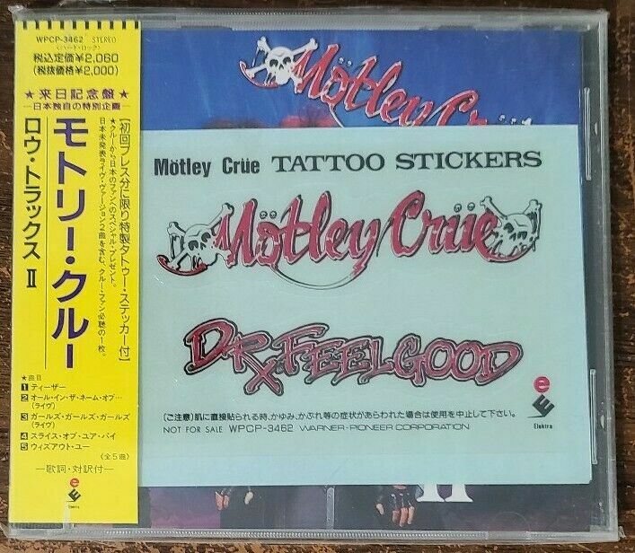 MOTLEY CRUE RAW TRACKS 2 - BRAND NEW FIRST PRESS JAPANESE