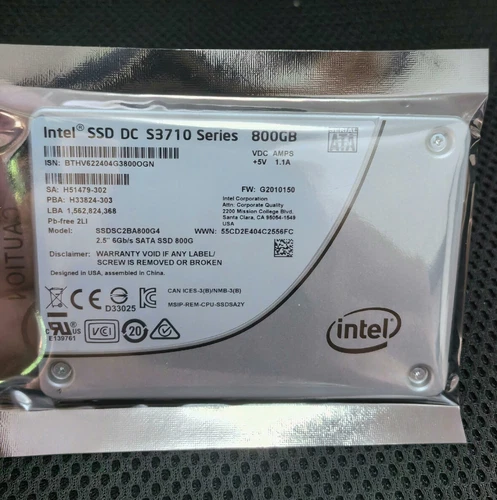 800GB Intel DC S3710 Series SSDSC2BA800G4 2.5" SATA 6Gb/s Enterprise SSD
