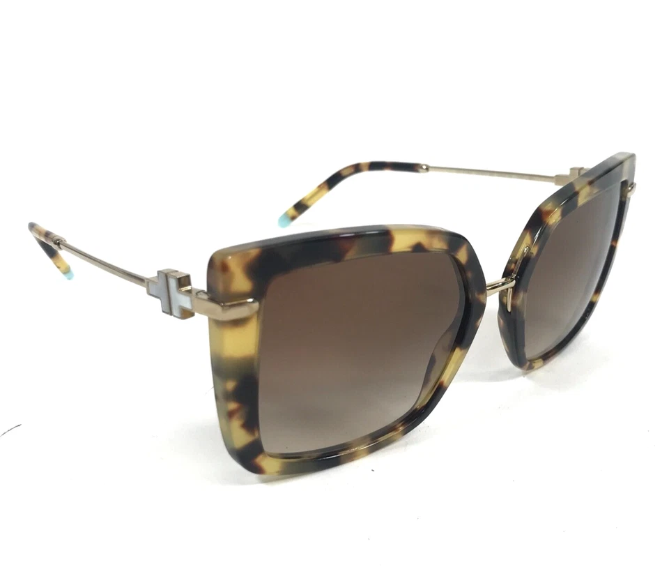 Tiffany & Co. Очки солнцезащитные TF4185 8064/3B желтые Havana бабочка коричневый градиент - Изображение 2 из 4
