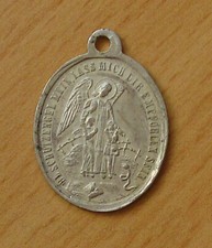 Pilger Medaillon - Heiliger Schutzengel mein - Heiliger Josef  - (AV64.b)