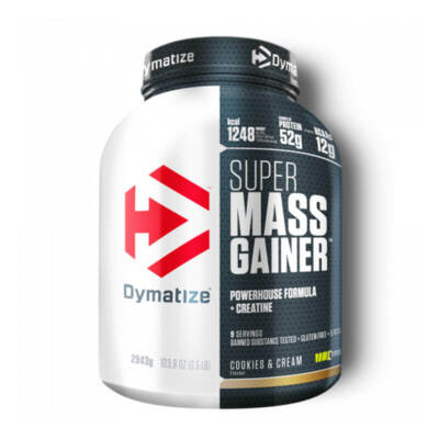 (15,94 EUR/kg) Dymatize Super Mass Gainer 2943g Muskelaufbau Vegetarisch Fitness