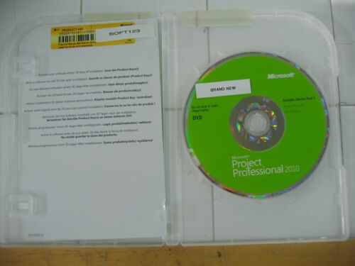 Microsoft Project 2010 Professionnel sous licence pour 2 PC anglais complet = TOUT NEUF= - Photo 1 sur 4