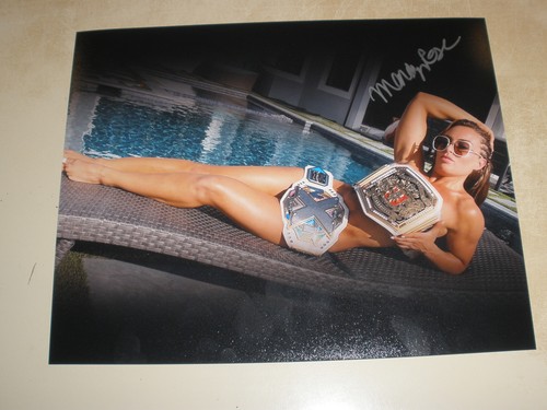 MANDY ROSE SACS IP Autograph Auto 8X10 Photo Photograph POOL W/BELT A