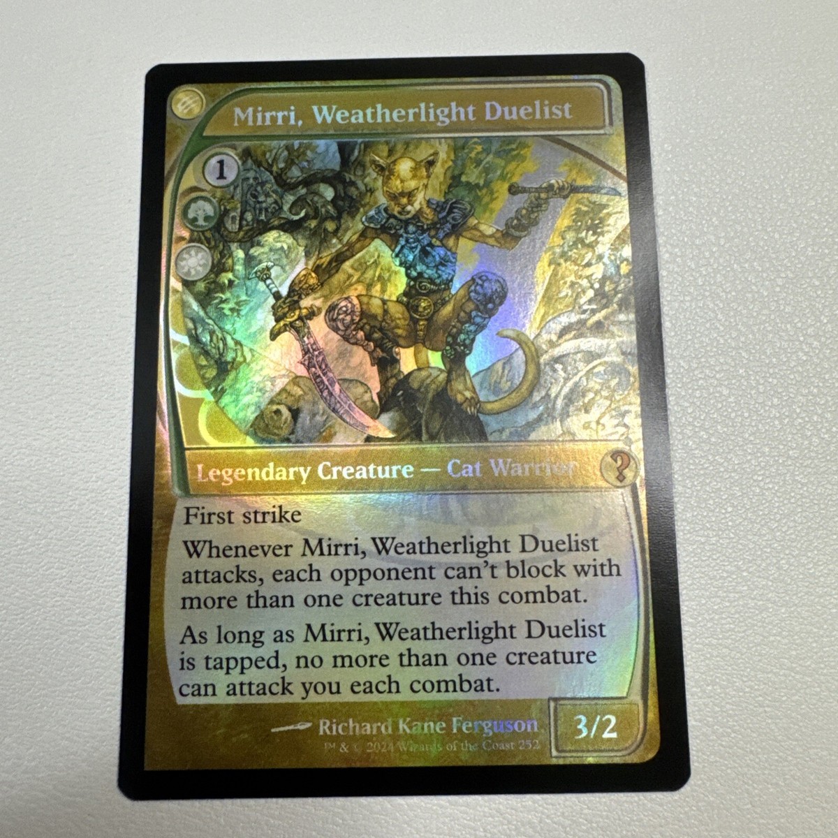Mirri, Weatherlight Duelist Future Sight Frame (NM Foil) MB2-#252