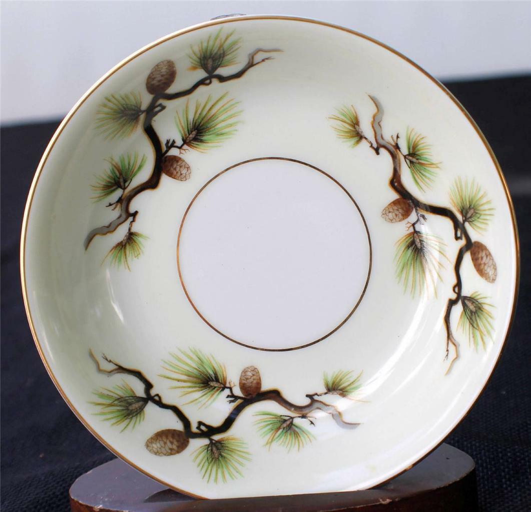 花器☆NARUMI BORN CHINA Vintage 1958 NARUMI China Japan SHASTA PINE Pattern #5012 5 1/2