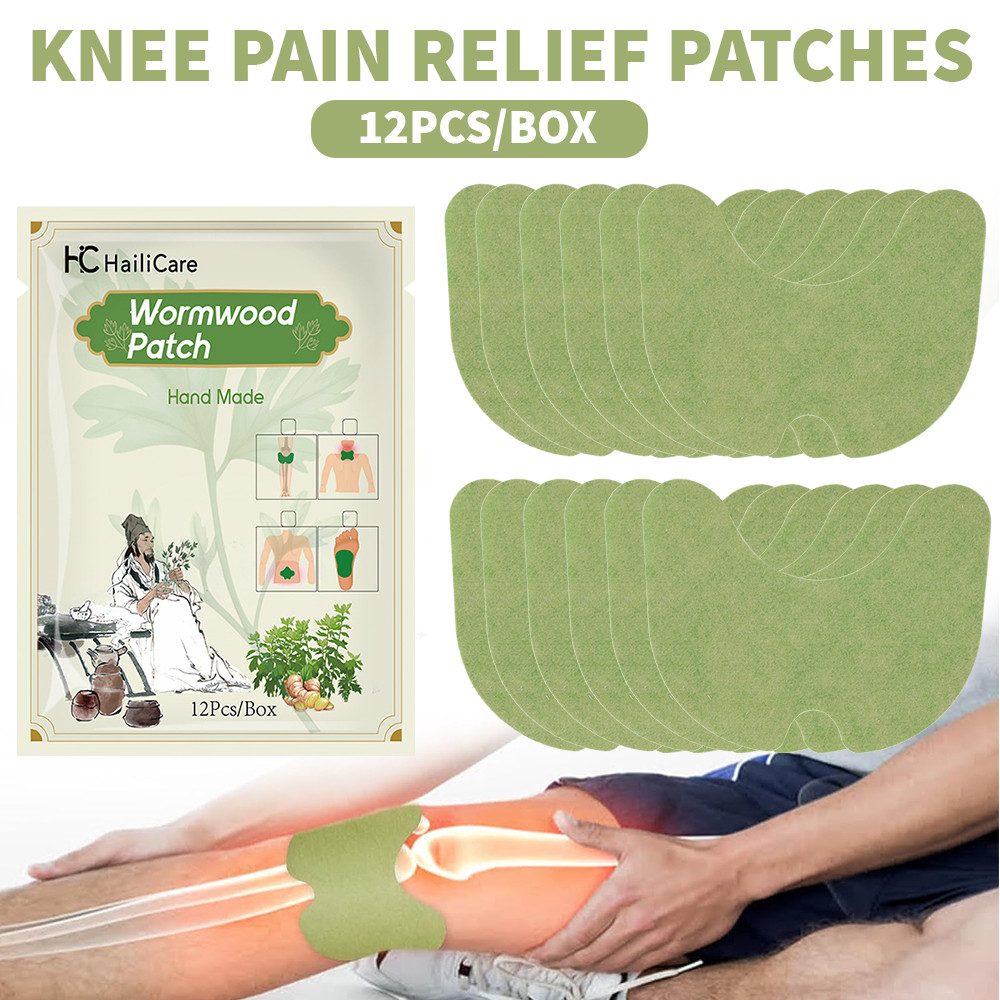 Parches para aliviar el dolor de rodilla Wellnee ajenjo pegatina cuello cintura articulación dolor almohadilla