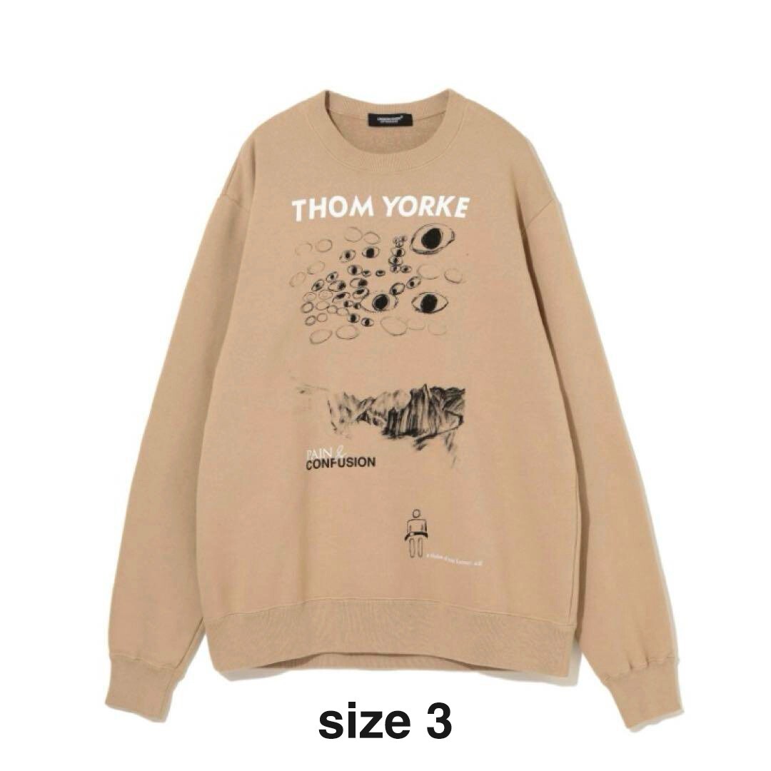完売！Thom Yorke × UNDERCOVER スウェット　5 ベージュ Undercover Thom Yorke Sweatshirt Beige Size 3 2024 AW Limited