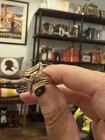10K YELLOW GOLD DIAMOND RING CURVED SHAPE SZ 6.5 VINTAGE — photo 4