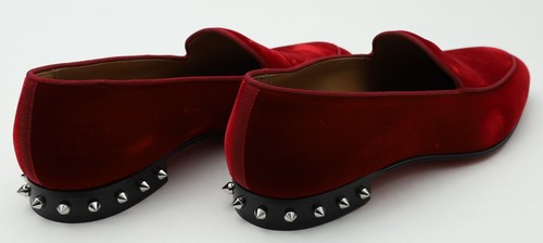Christian Louboutin 'Marquees' Mens Spike Loafers Size 42/ US 9 in Red - Picture 9 of 23